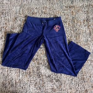 Navy Blue Juicy Couture Sweatpants- Medium